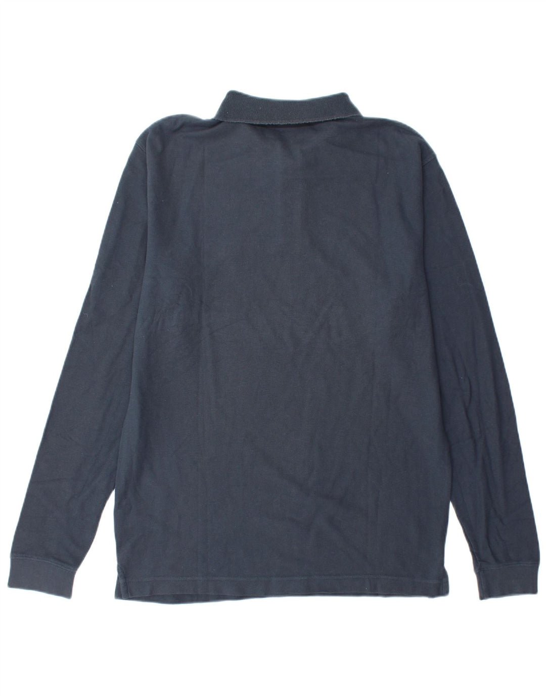 Fila Herren-Langarm-Poloshirt, mittelmarineblaue Baumwolle