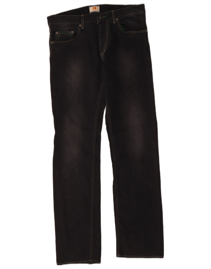 Hugo Boss Herren Straight Jeans W32 L32 Schwarz