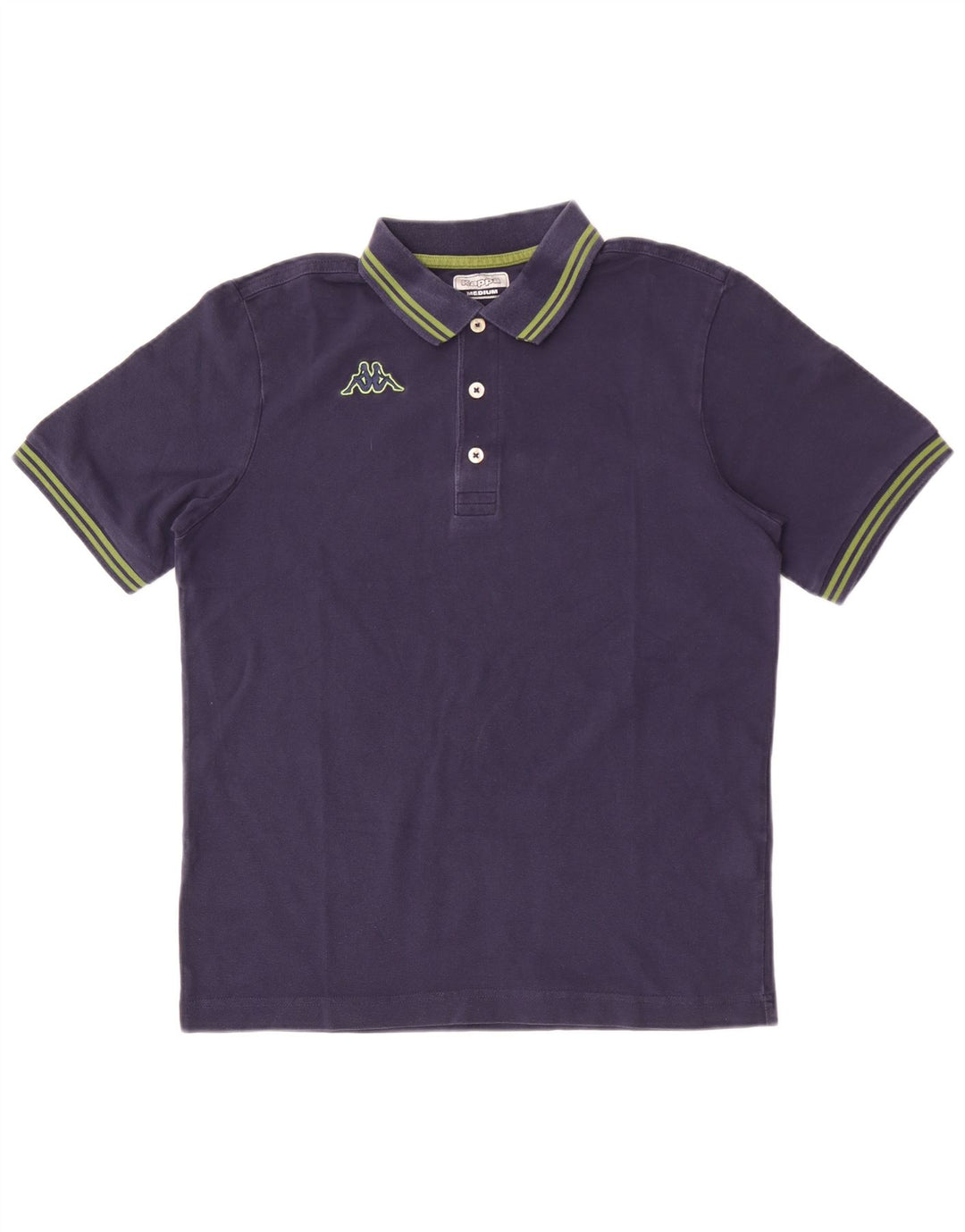 Kappa Herren-Poloshirt, mittelmarineblaue Baumwolle