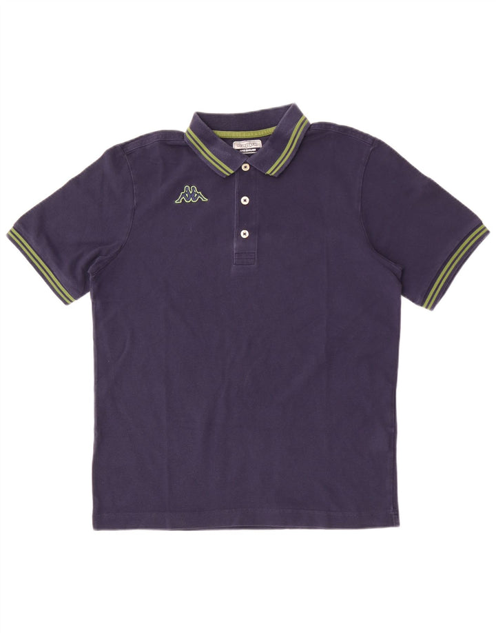 Kappa Herren-Poloshirt, mittelmarineblaue Baumwolle