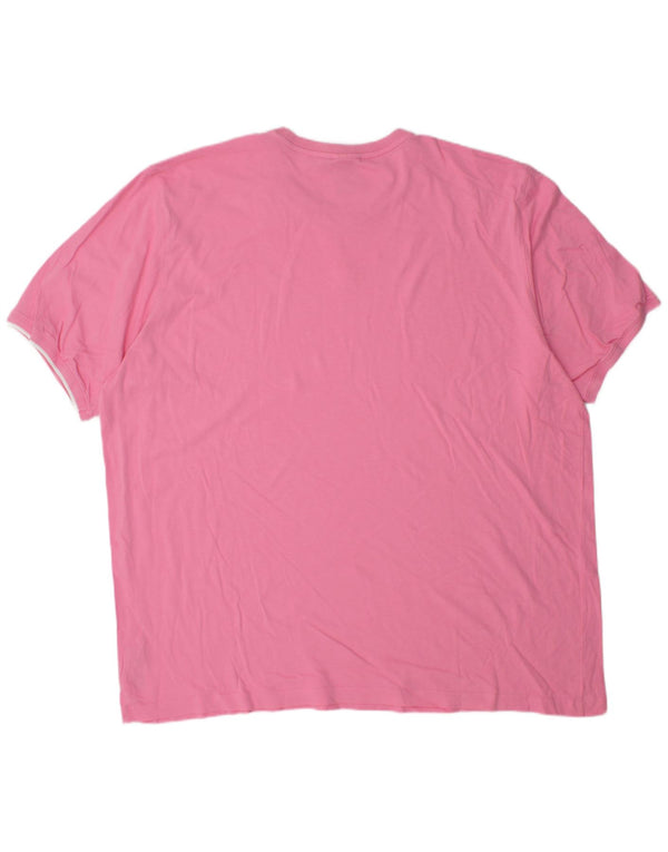 Adidas Herren T-Shirt Top 2XL Rosa Baumwolle