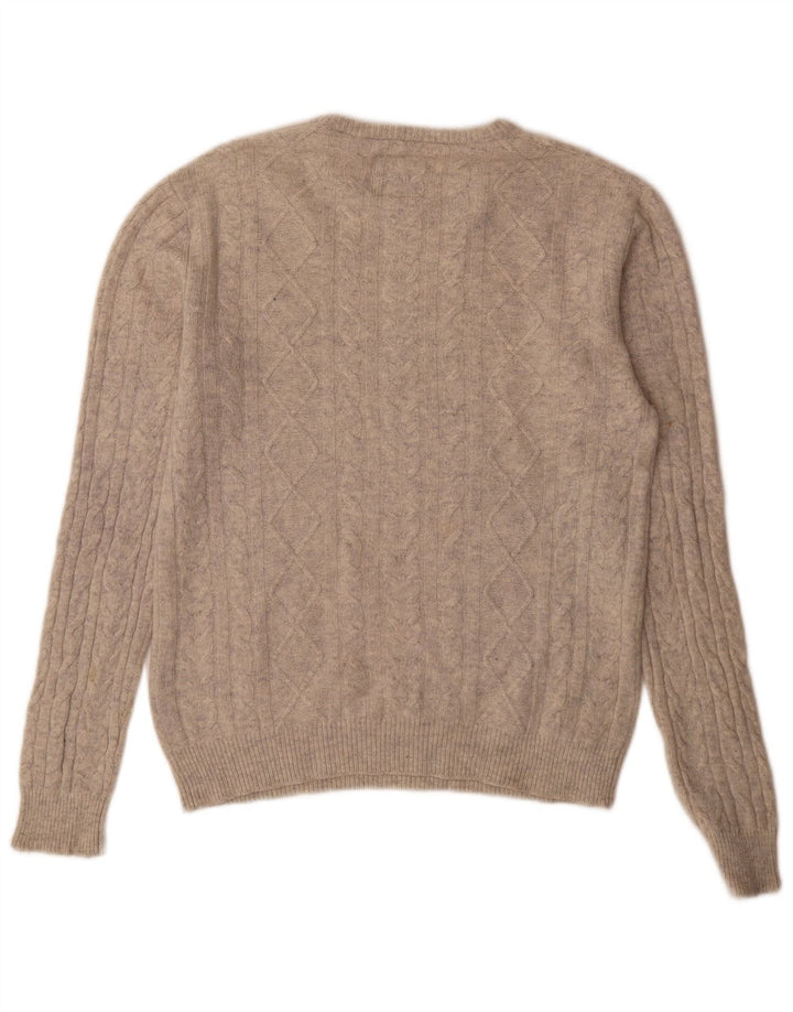 Jack Wills Herren-Pullover mit Rundhalsausschnitt, Mittelgrau