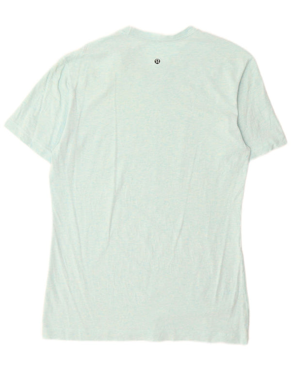 Lululemon Damen T-Shirt Top UK 16 Large Blau meliert