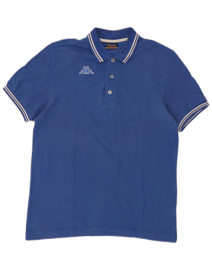 Kappa Herren Poloshirt Mittelblau gestreift