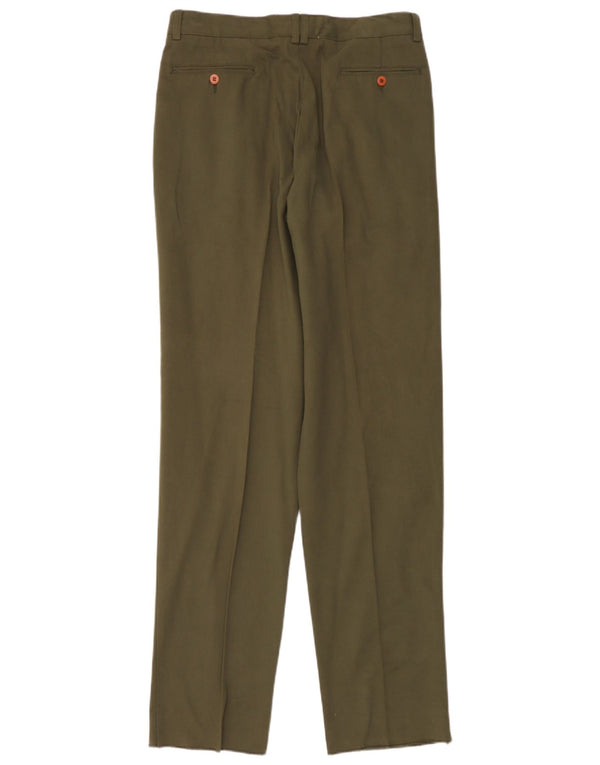 Eric Hatton Mens Pegged Chino Hose IT 50 Large W34 L28 Grüne Baumwolle