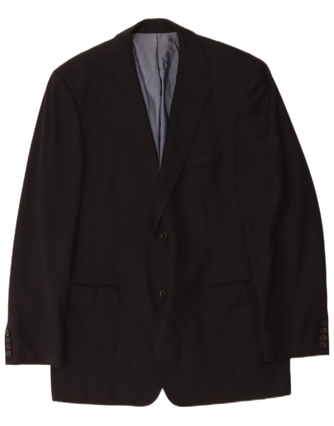 Hugo Boss Herren-Blazer mit 2 Knöpfen, EU 52, XL, marineblaue Schurwolle