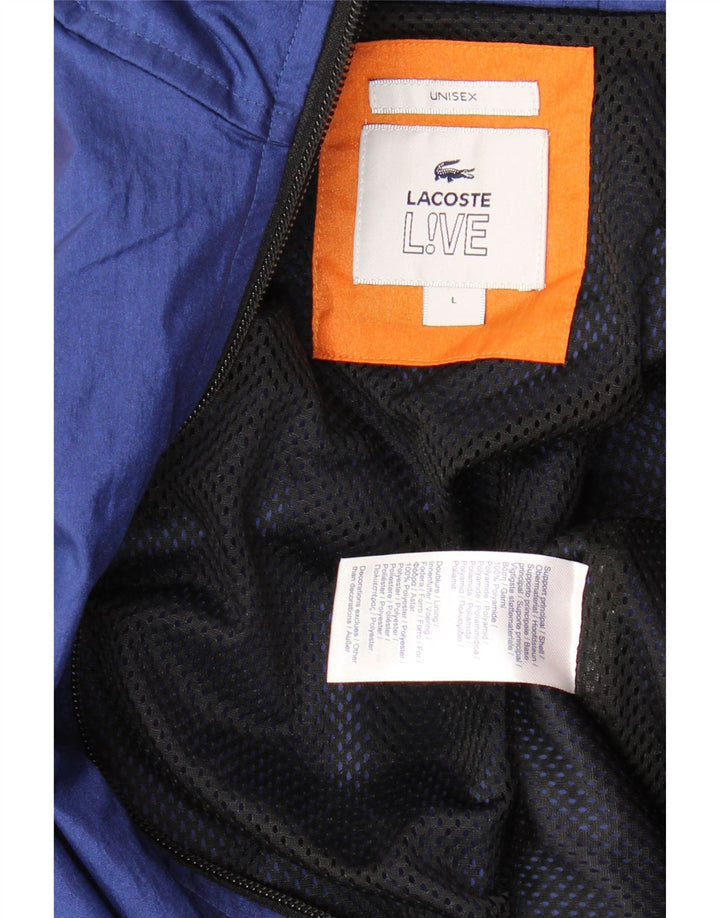 LACOSTE Herren-Trainingsanzug, Oberteil, Jacke, groß, marineblau, Colourblock-Polyamid