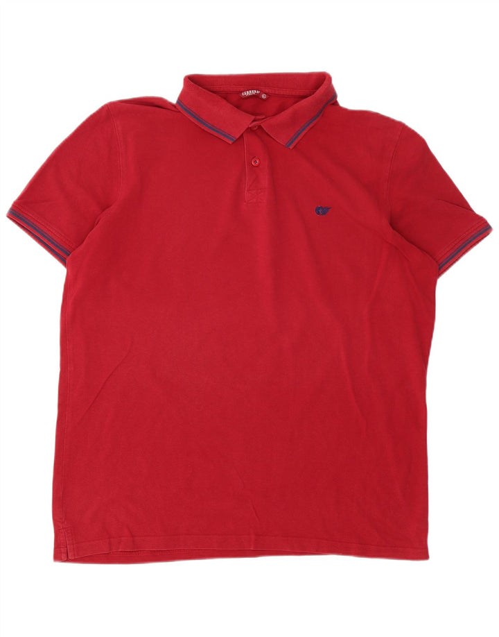 Carrera Herren Poloshirt XL Rot Baumwolle