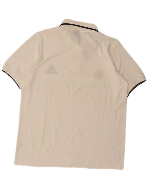 Le Coq Sportif Herren Poloshirt XL Weiße Baumwolle
