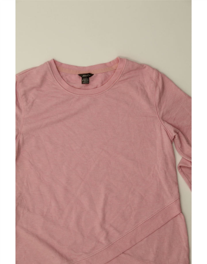 EDDIE BAUER Girls Sweatshirt Jumper 14-15 Years XL Pink Polyester Vintage Eddie Bauer and Second-Hand Eddie Bauer from Messina Hembry 