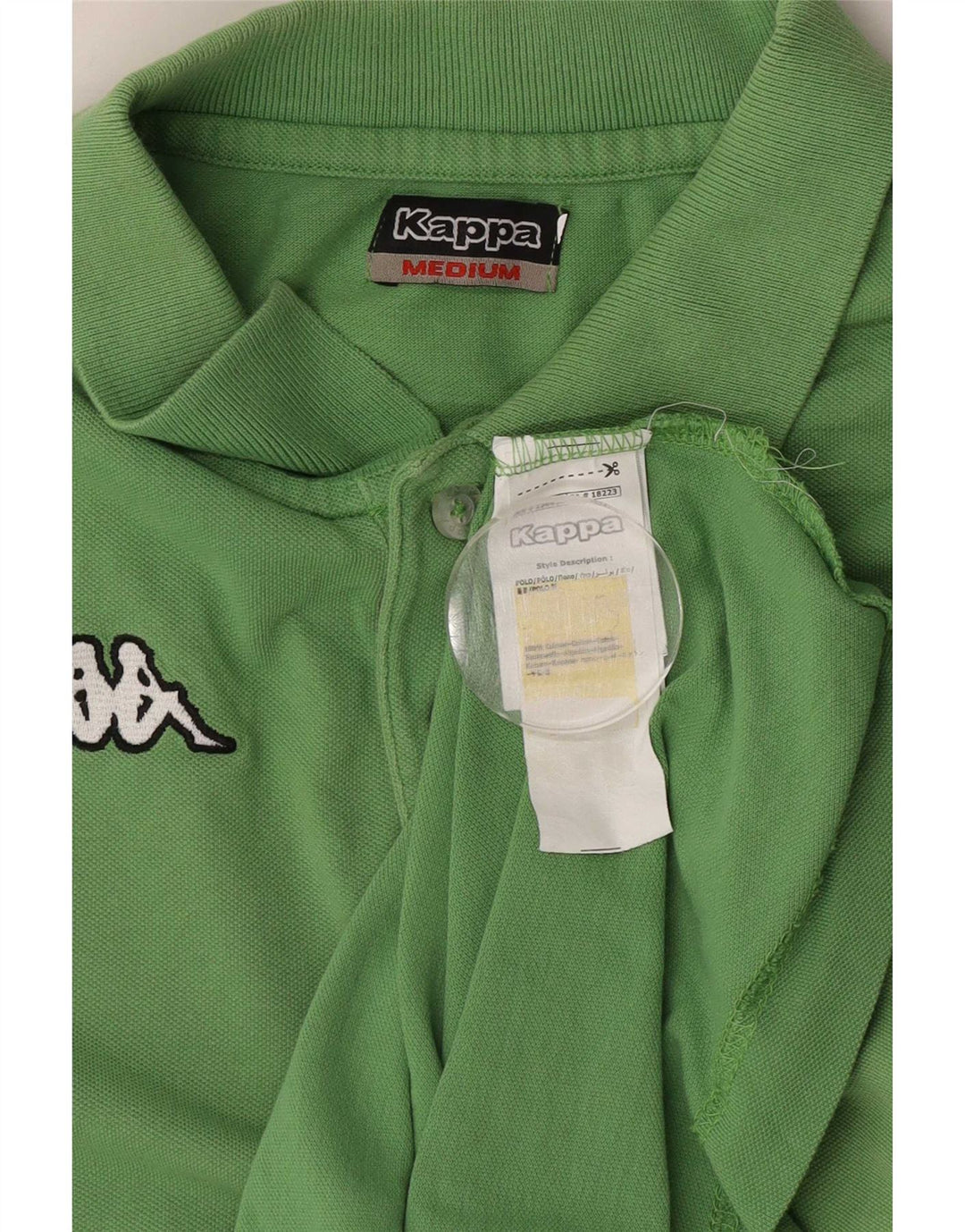 Kappa Herren-Poloshirt aus mittelgrüner Baumwolle