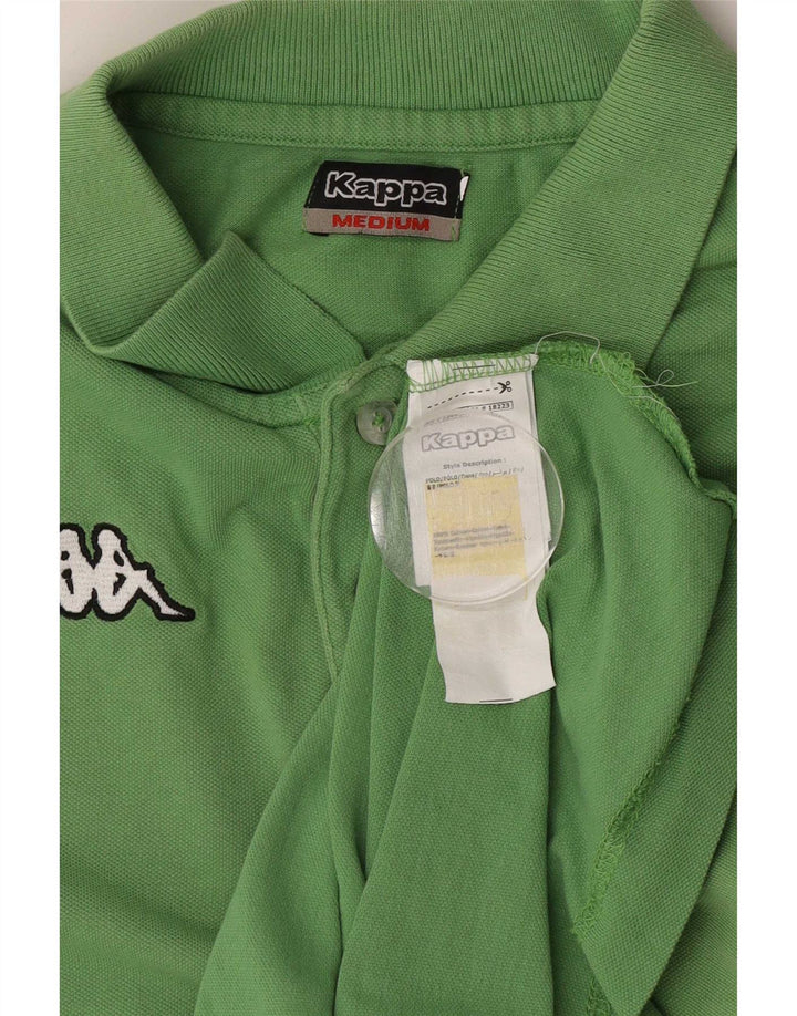 Kappa Herren-Poloshirt aus mittelgrüner Baumwolle