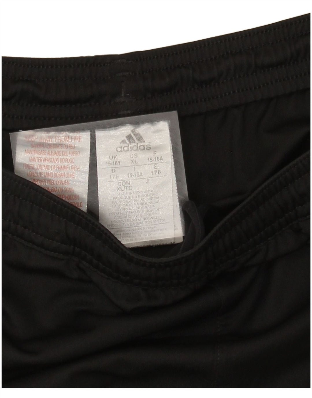Adidas Sportshorts für Jungen, 15–16 Jahre, schwarzes Polyester