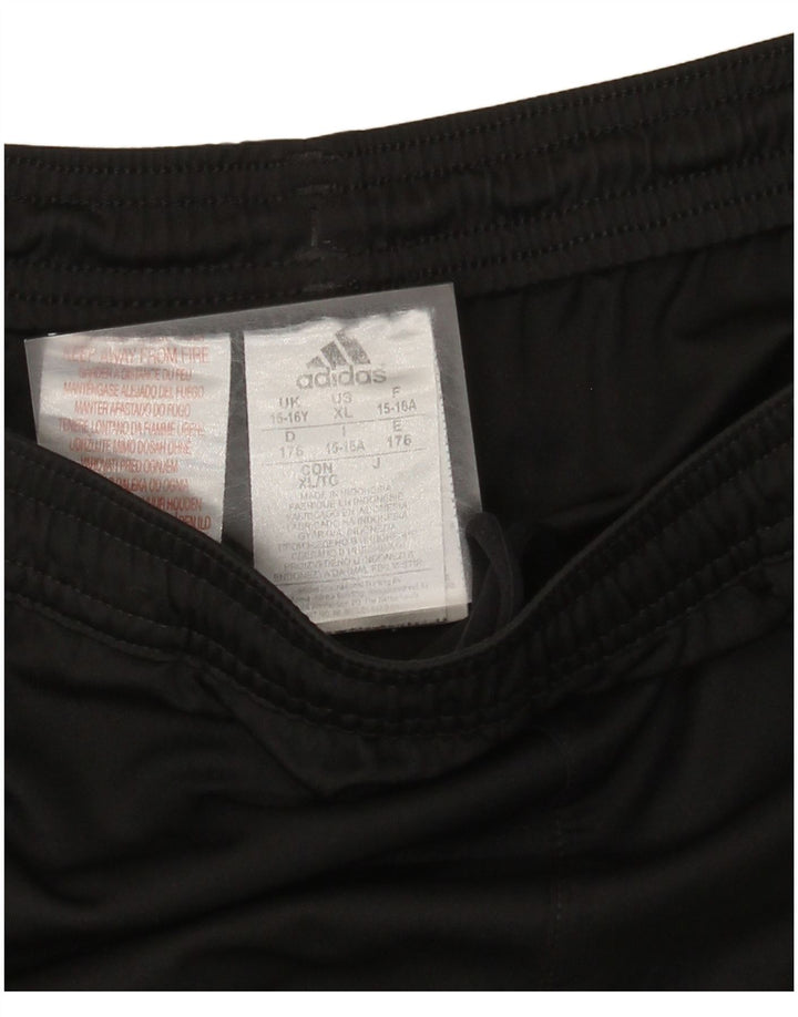 Adidas Sportshorts für Jungen, 15–16 Jahre, schwarzes Polyester