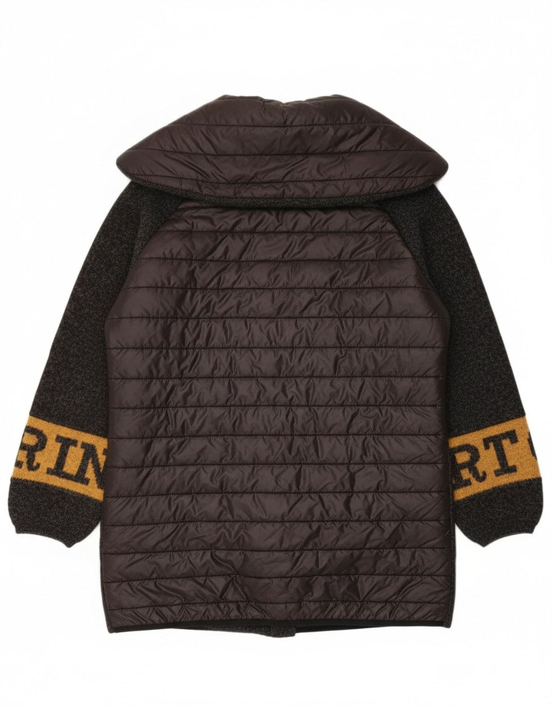 Toy G Womens Graphic Overcoat UK 12 Mittelgraue Wolle