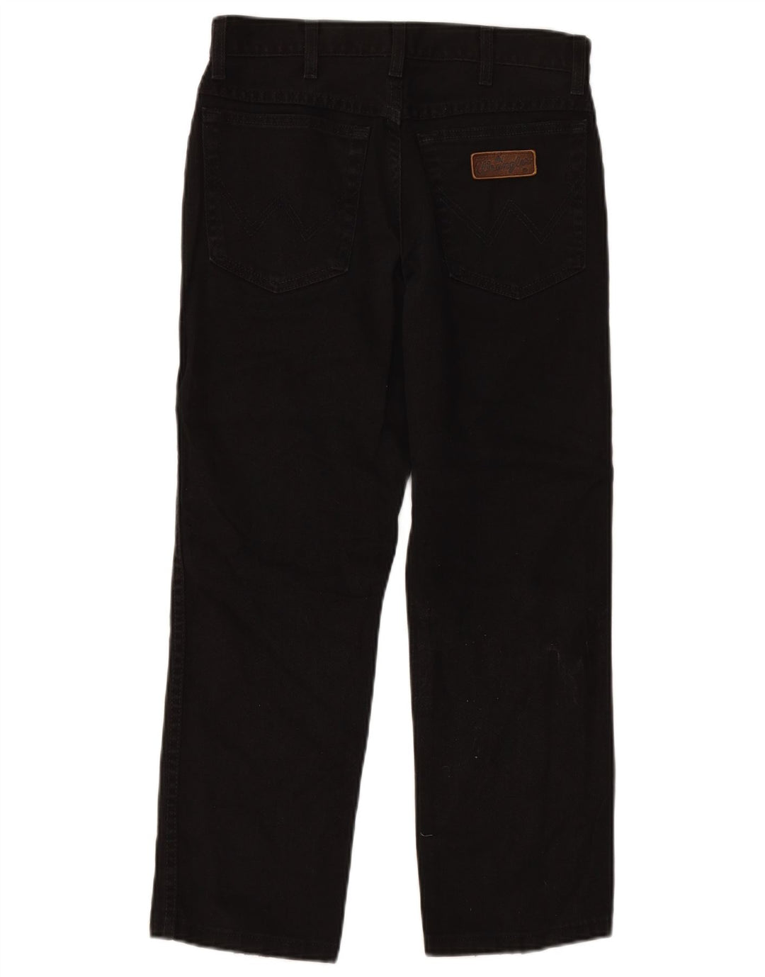 WRANGLER Herren Texas Straight Jeans W30 L26 Schwarze Baumwolle