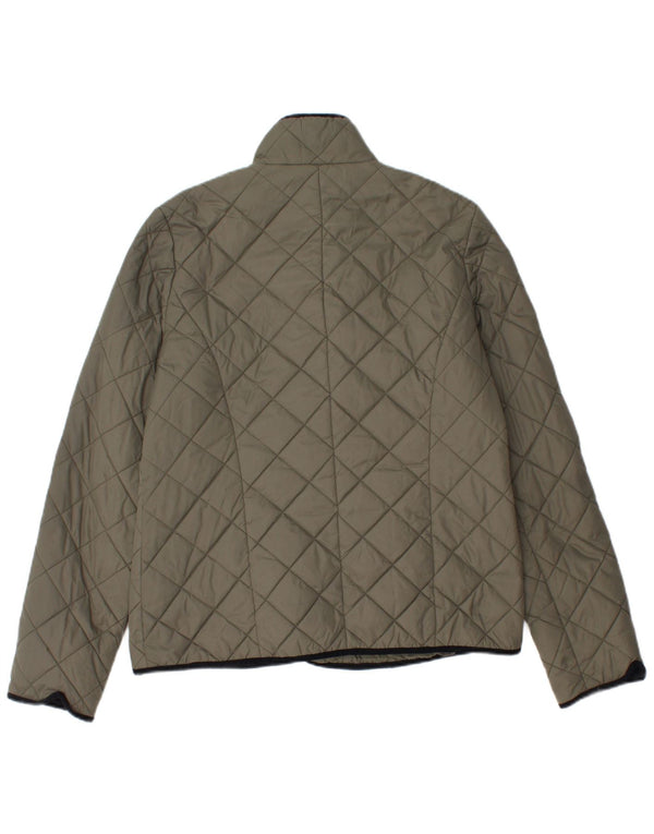 Jaeger Damen Steppjacke UK 12 Medium Khaki Polyamid