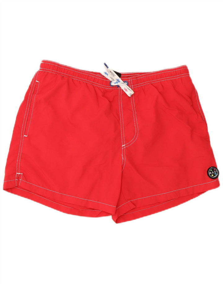 Maui and Sons Herren-Badeshorts, Größe L, Rot