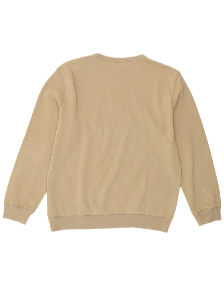 Gap Herren-Sweatshirt mit Grafik, mittelbeige Baumwolle