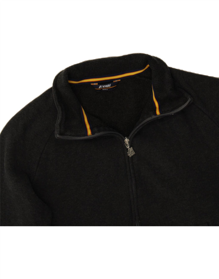 K-WAY Womens Oversized Tracksuit Top Jacket UK 10 Small Black Cotton Vintage K-Way and Second-Hand K-Way from Messina Hembry 