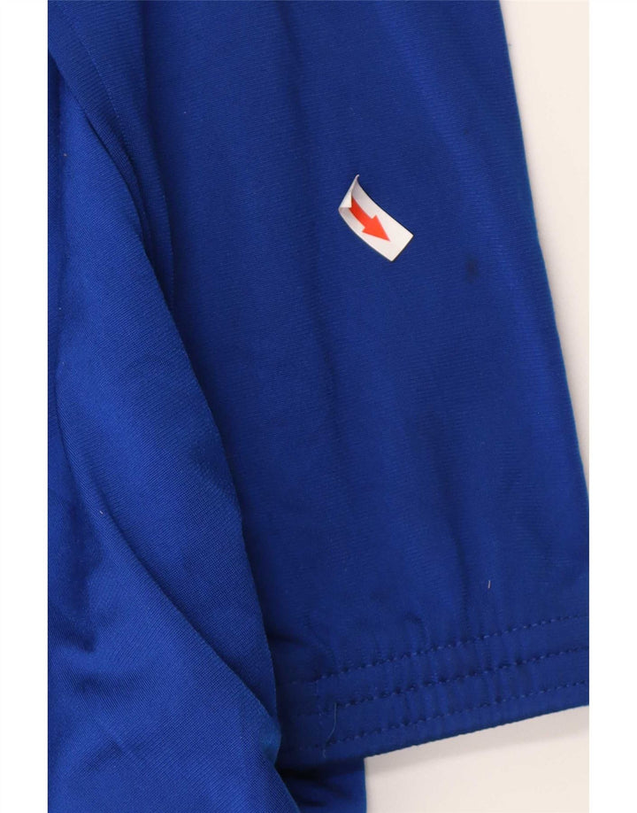 Adidas Herren-Trainingsanzug-Oberteiljacke UK 40/42 Mittelblaues Colourblock-Polyester