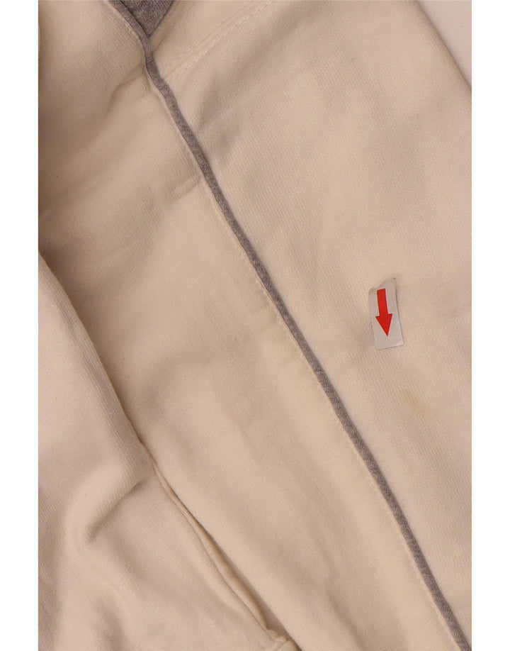 Williams Wilson Damen-Kapuzenpullover mit Reißverschluss, UK 12, Mittelweiß, Farbblock