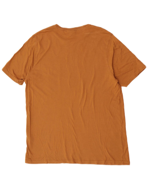 Ellesse Damen Grafik T-Shirt Top 2XL Braun Baumwolle