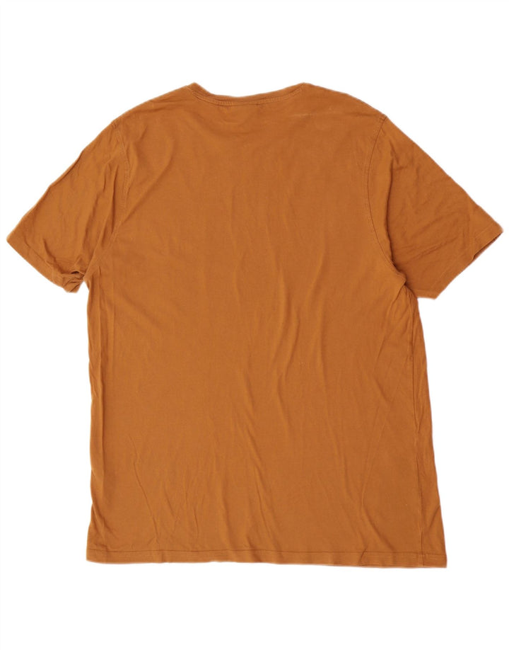 Ellesse Damen Grafik T-Shirt Top 2XL Braun Baumwolle