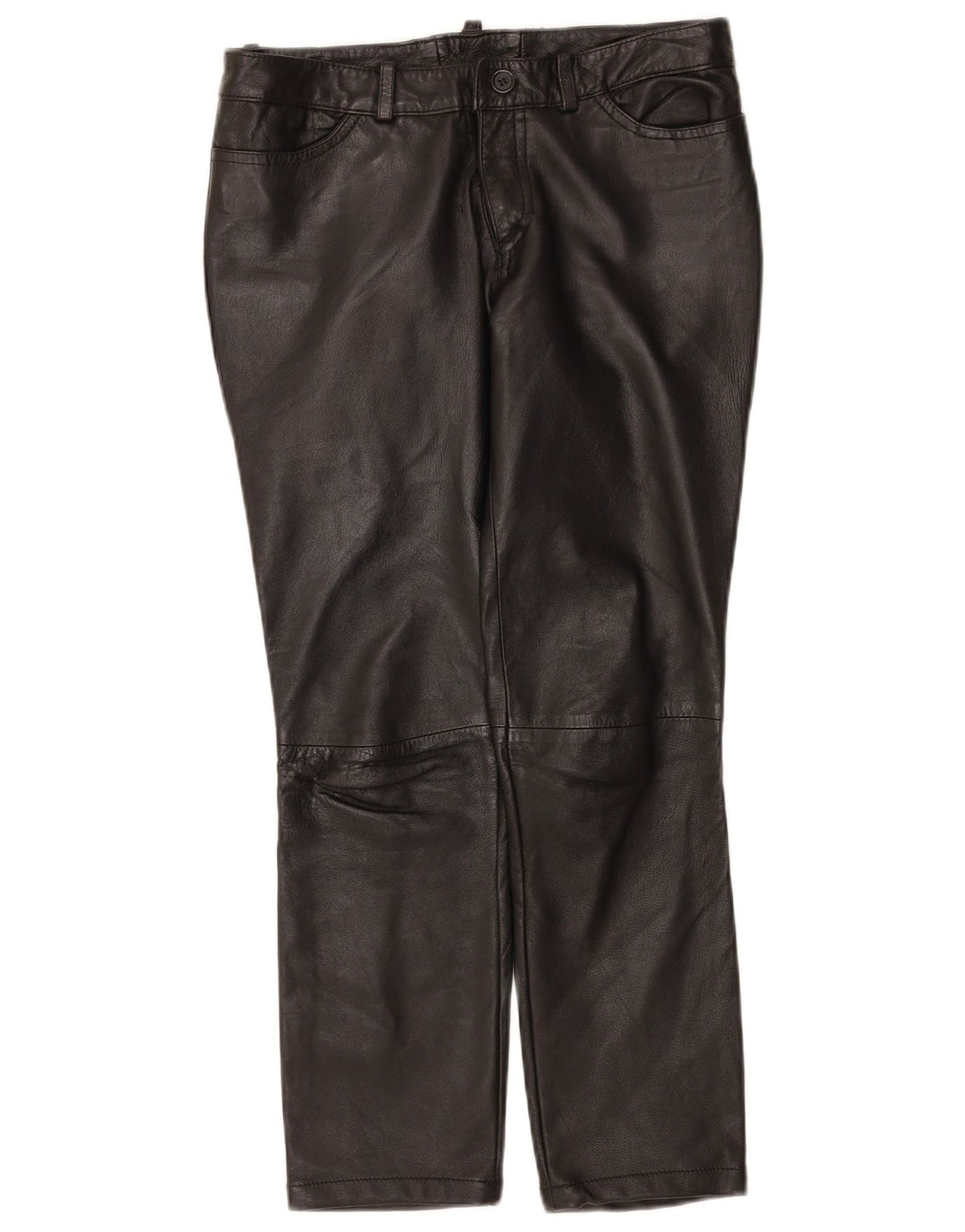 Zen Damen Lederhose EU 38 Medium W28 L26 Schwarzes Leder