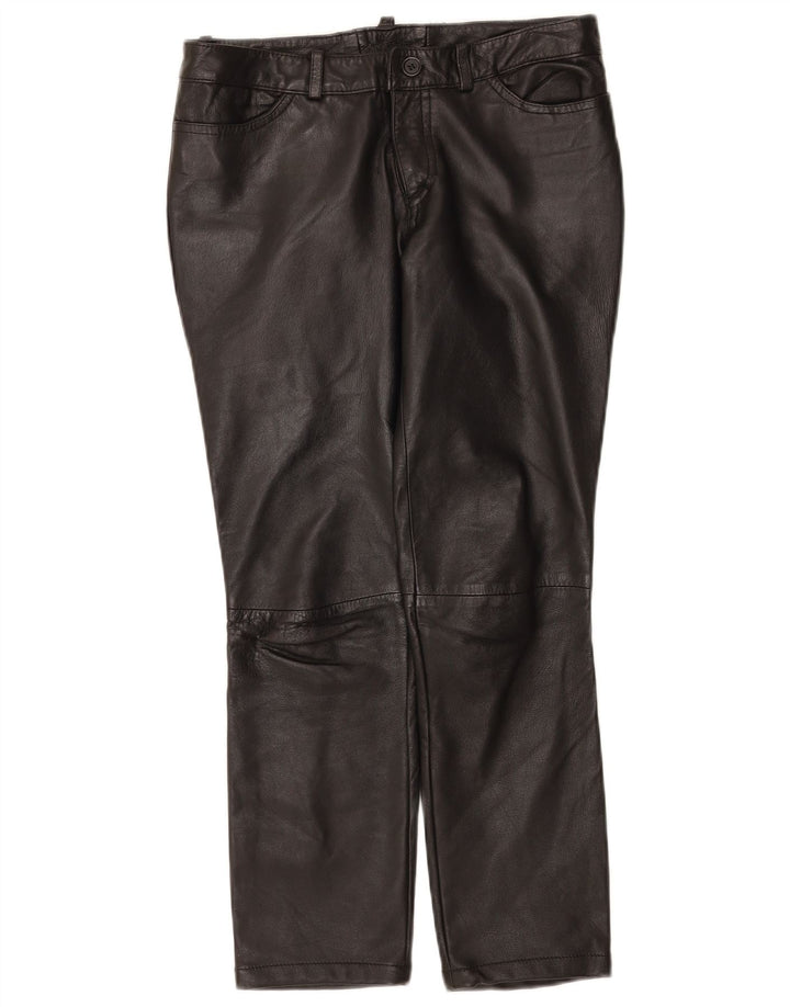Zen Damen Lederhose EU 38 Medium W28 L26 Schwarzes Leder