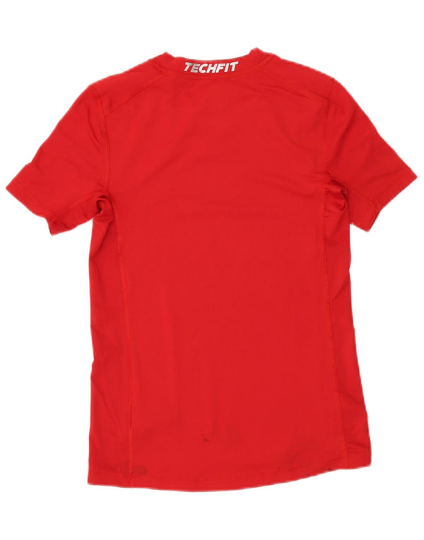 Adidas Jungen Climalite T-Shirt Top 13–14 Jahre, rotes Polyester