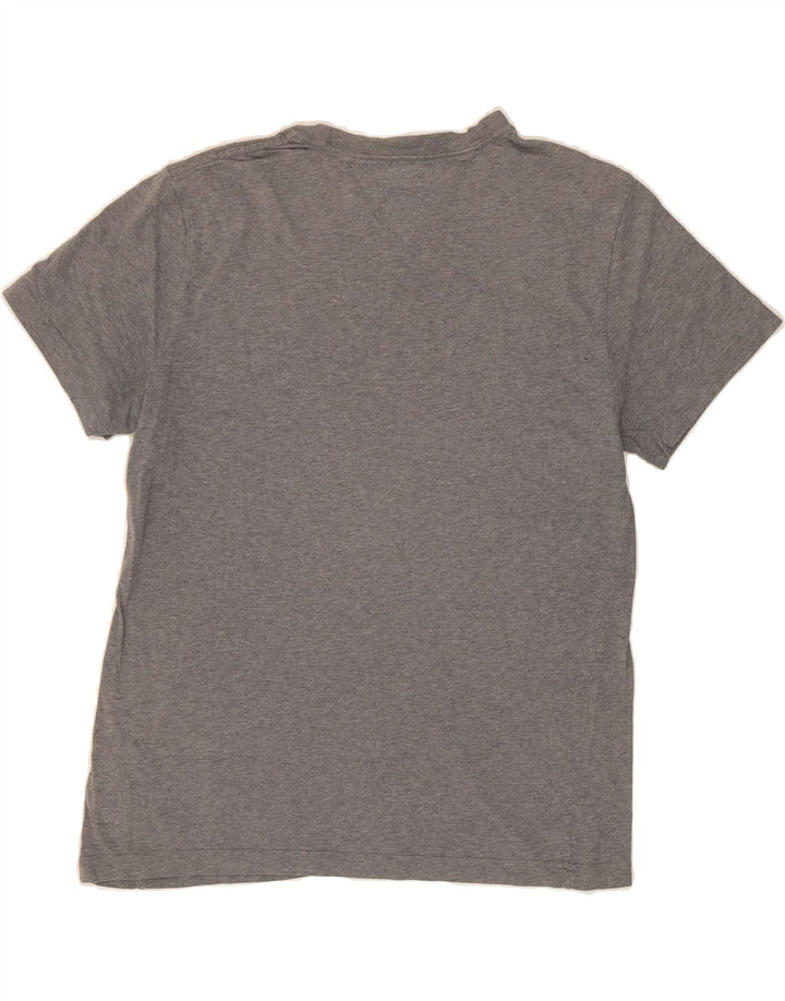 TOMMY HILFIGER Mens Graphic T-Shirt Top Medium Grey Cotton Vintage Tommy Hilfiger and Second-Hand Tommy Hilfiger from Messina Hembry 