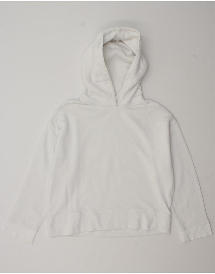 Zara Damen Übergroßer Kapuzenpullover UK 14 Mittelweiß