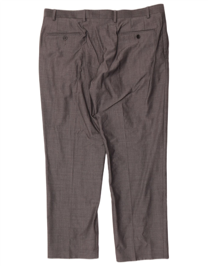 Marks & Spencer Herren Autograph Gerade Anzughose W38 L29 Graue Wolle