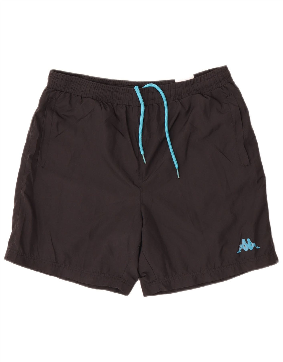 Kappa Herren-Sportshorts, groß, aus schwarzem Polyester