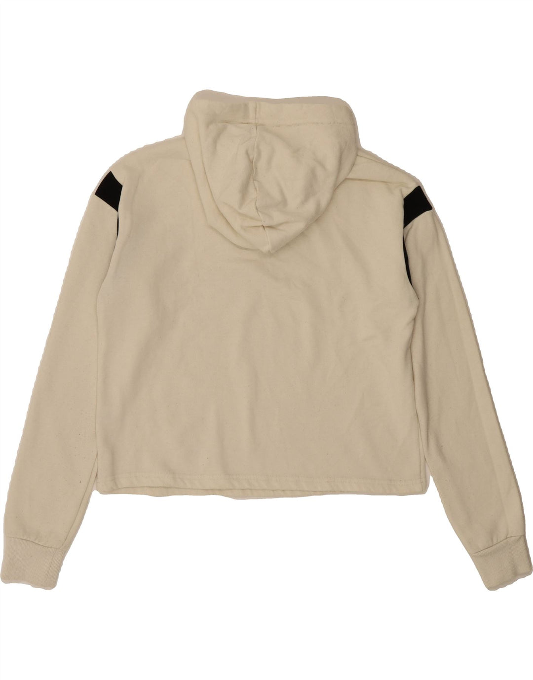 FILA Womens Oversized Graphic Hoodie Jumper UK 10 Small White Polyester Vintage Fila and Second-Hand Fila from Messina Hembry 