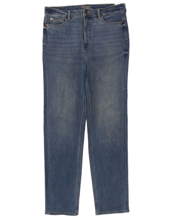 Marks & Spencer Damen Slim Jeans UK 16 Large W34 L31 Blaue Baumwolle