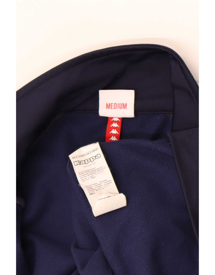 Kappa Herren-Trainingsanzugoberteil mit Grafik, mittleres Marineblau, Farbblock