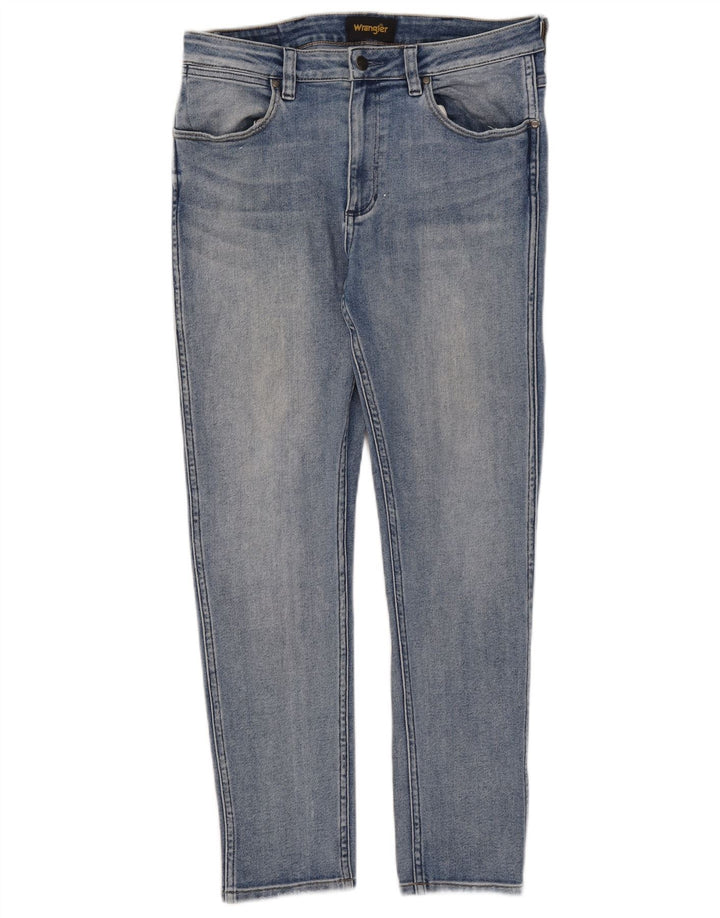 Wrangler Damen Slim Jeans W32 L27 Blaue Baumwolle