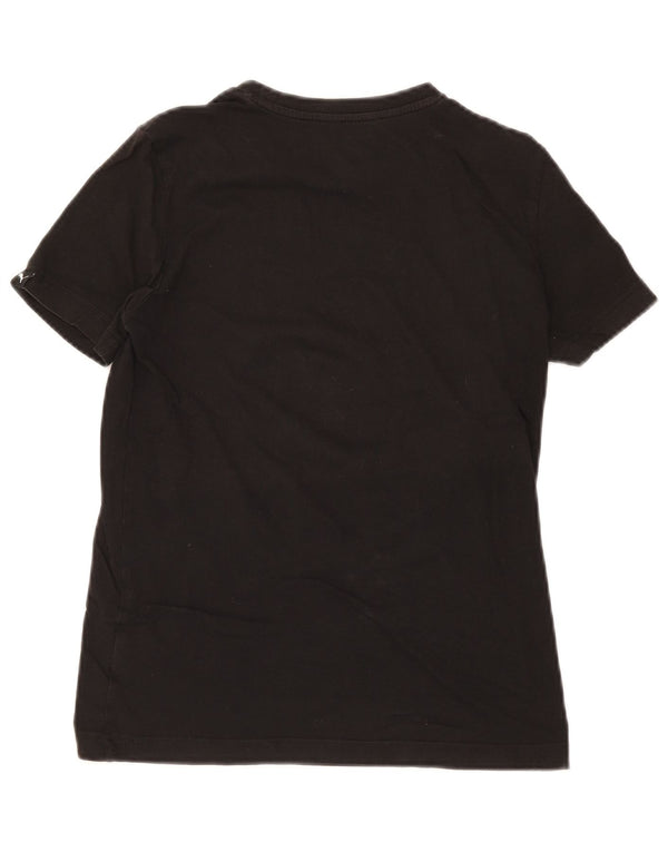 Puma Jungen T-Shirt mit Grafik, 13–14 Jahre, XL, schwarze Baumwolle