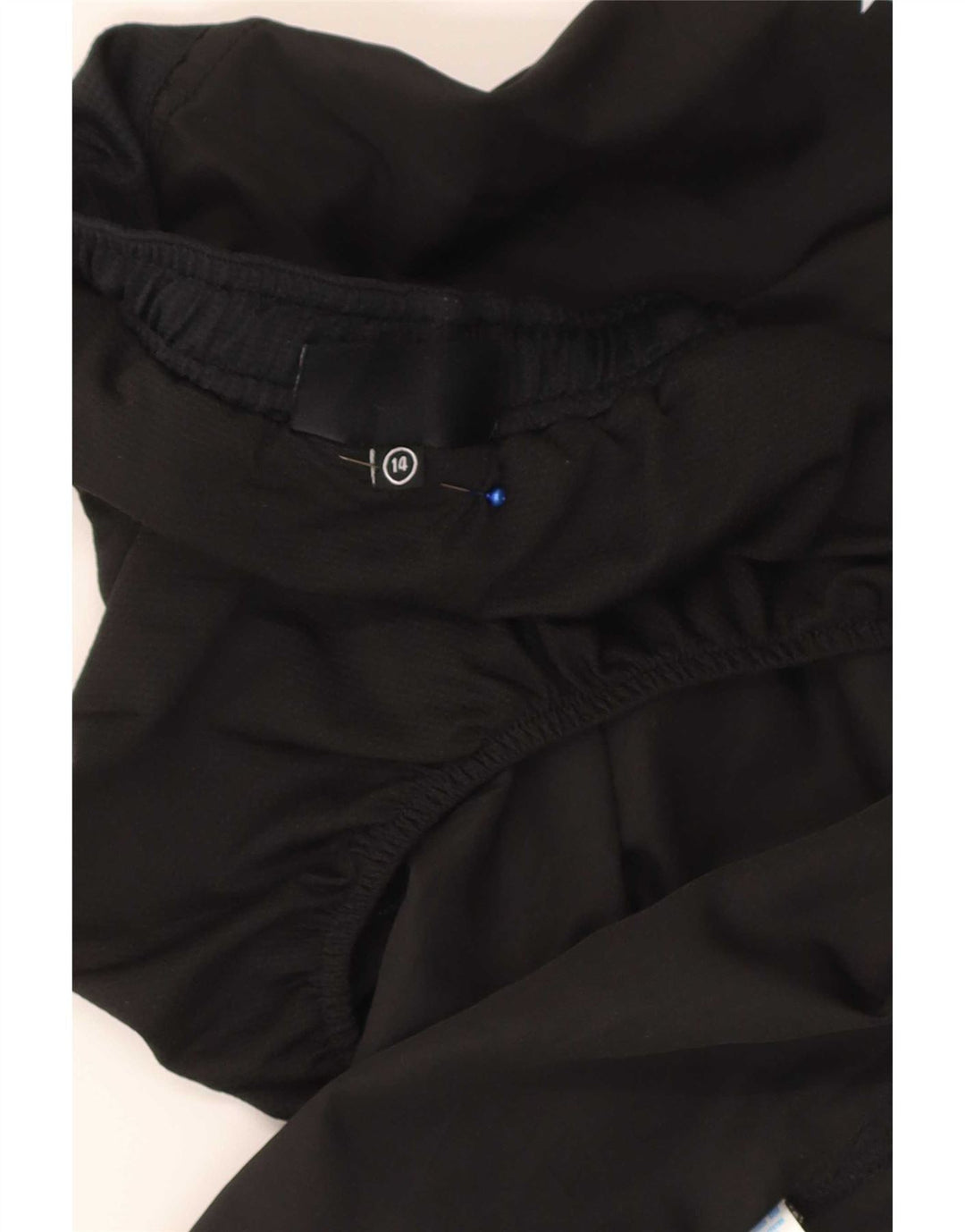 Champion Womens Graphic Regular Sport Shorts UK 14 Large Schwarz Polyester