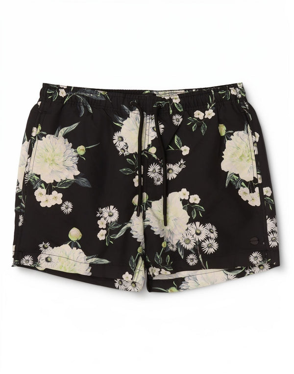Superdry Herren-Badeshorts mit Grafik, groß, Marineblau mit Blumenmuster, Polyester