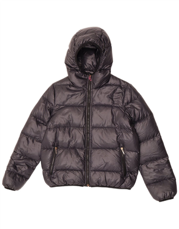 Seventy Wattierte Damenjacke mit Kapuze IT 44 Mittelschwarzes Polyamid