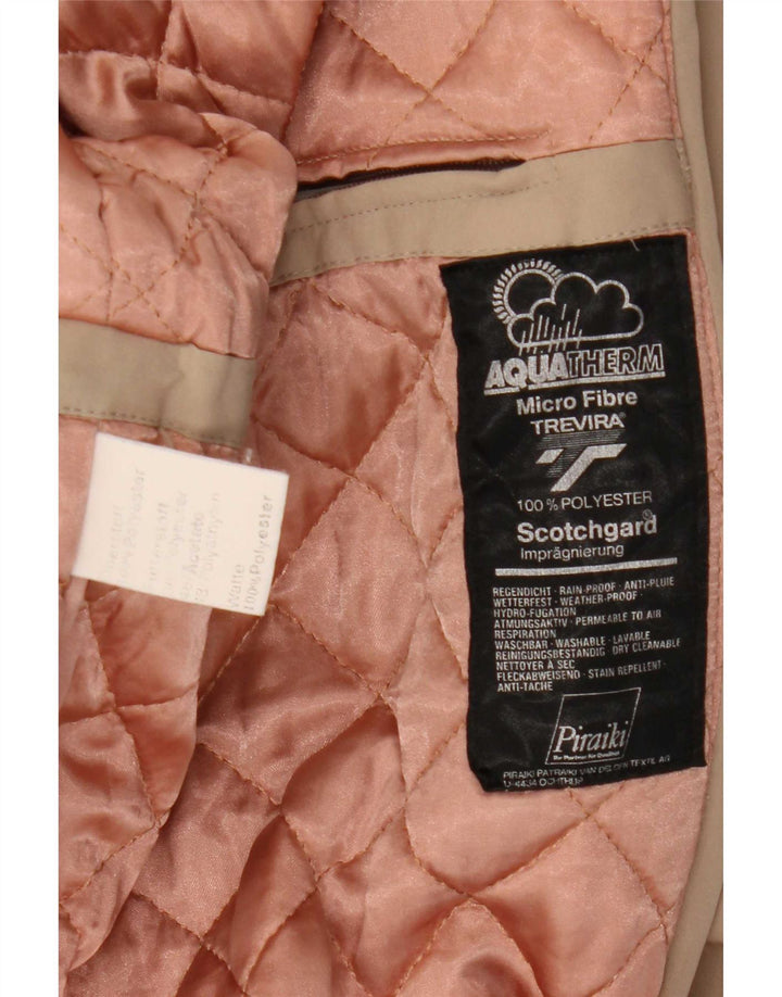Trevira Damen Regenmantel UK 16 Large Beige Polyester