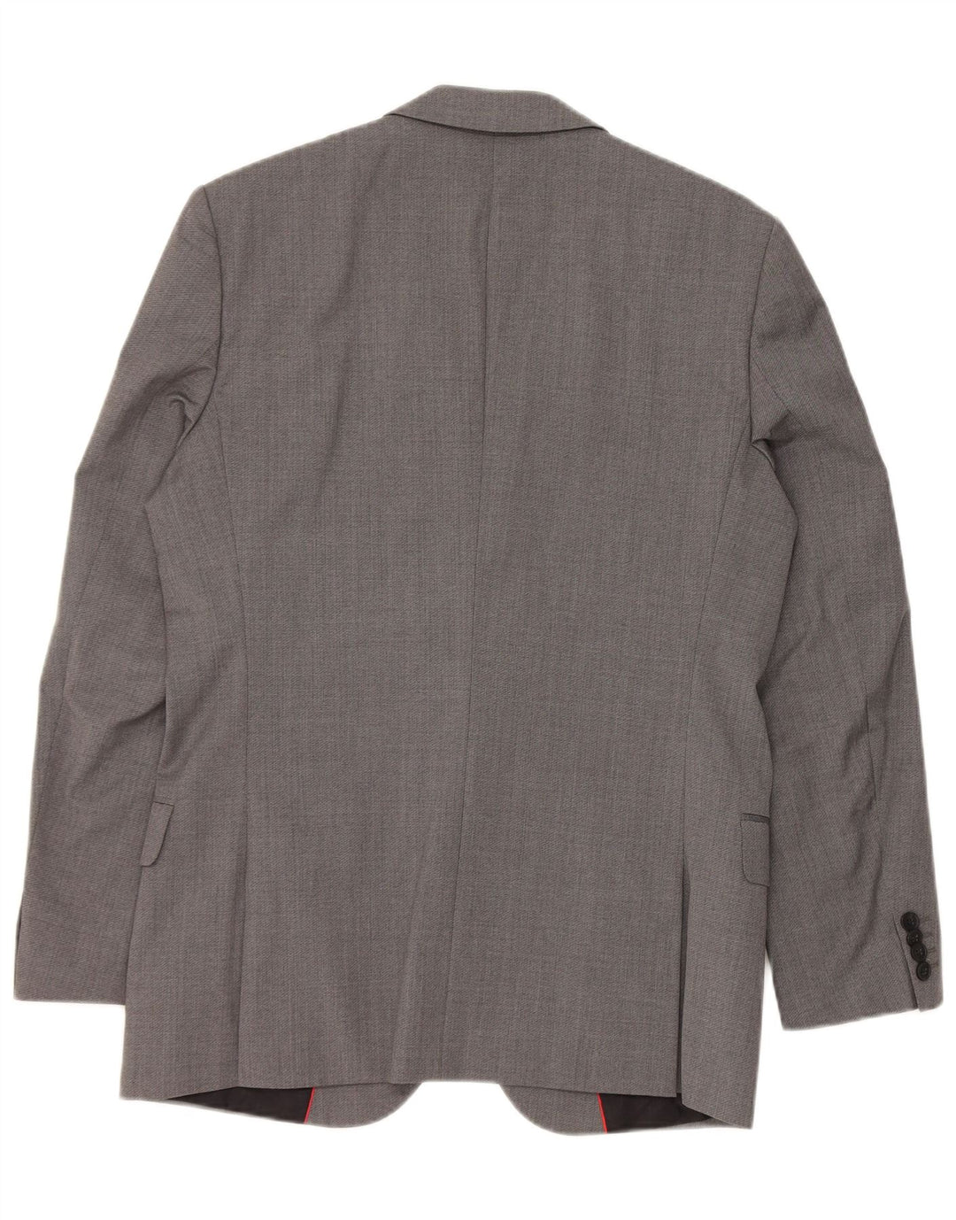 Hugo Boss Herren-Blazer mit 2 Knöpfen, EU 48, mittelgraue Schurwolle
