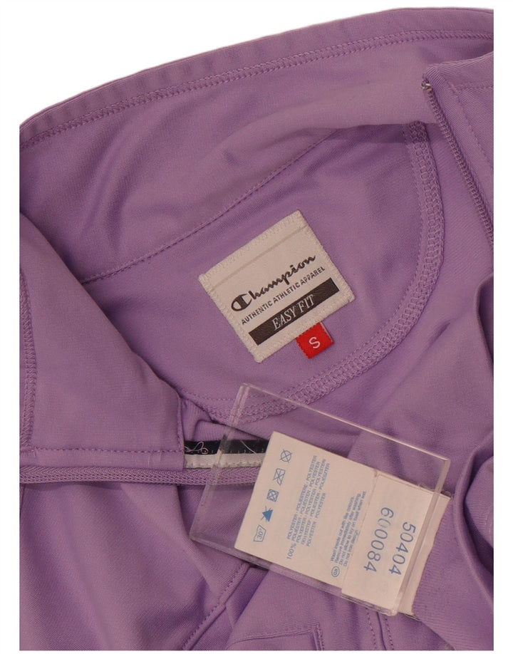 Champion Damen Easy Fit Übergroße Trainingsanzug-Oberjacke UK 10 Small Lila