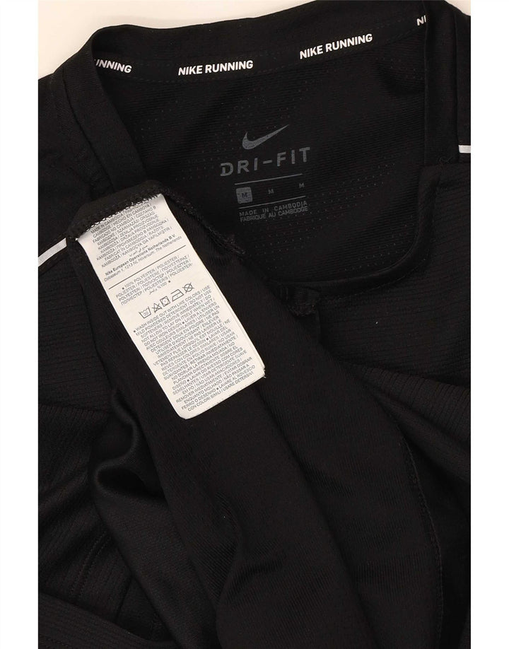 Nike Herren Dri Fit Graphic T-Shirt Top Mittelschwarzes Polyester