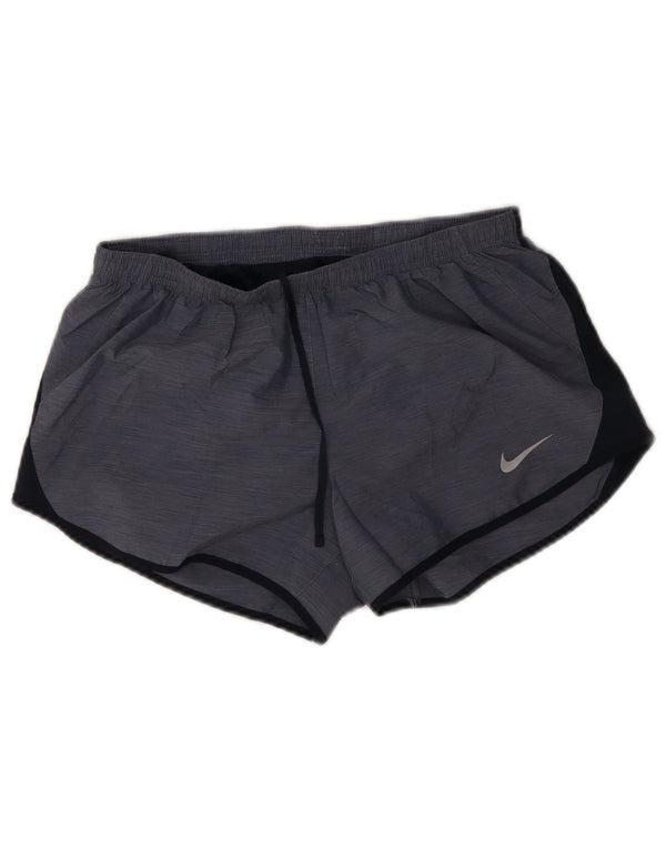 Nike Damen Dri Fit Sport Shorts UK 12 Medium Marineblau Farbblock