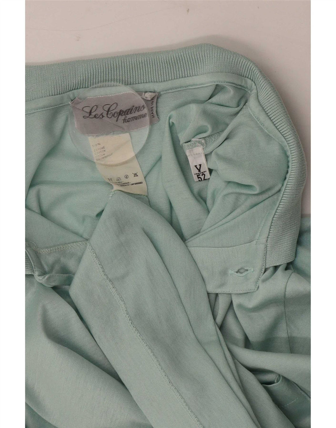 Les Copains Herren Poloshirt IT 52 Große grüne Baumwolle