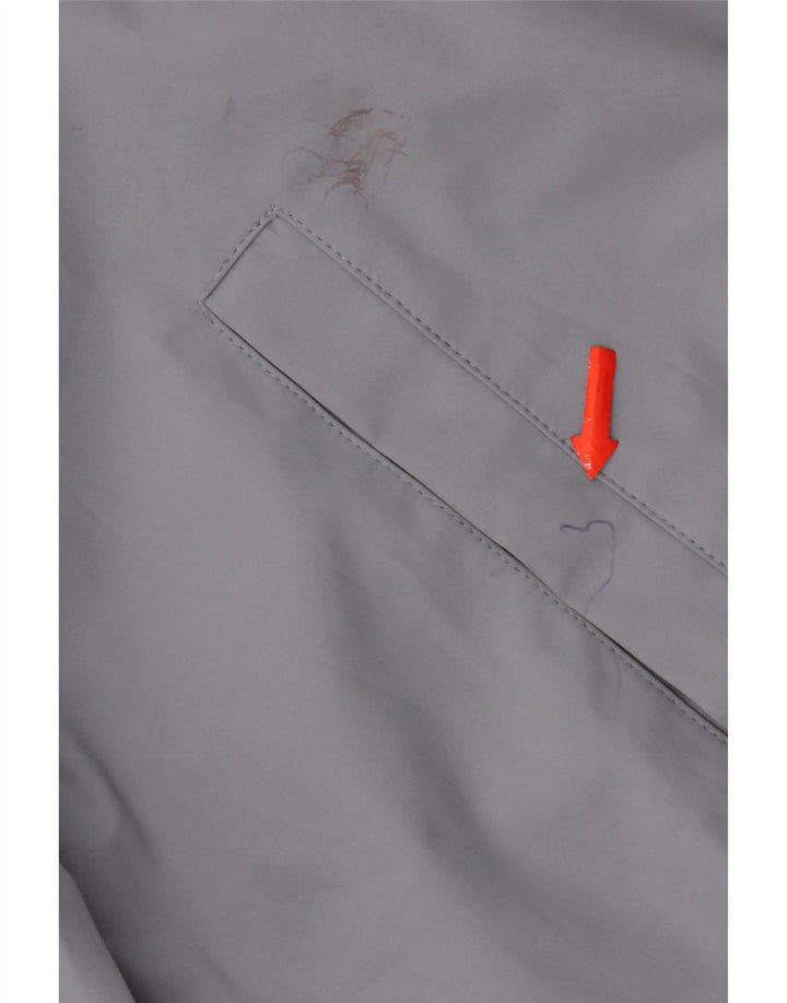 Zara Herren Bomberjacke UK 38 Mittelgraues Polyester